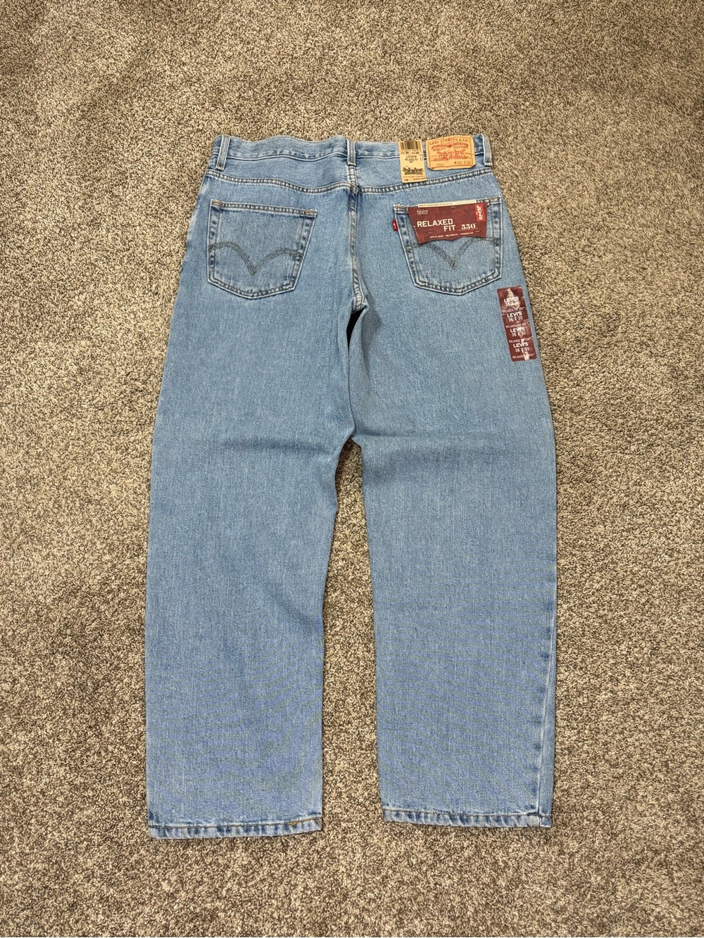 Vintage Levi's 550 Jeans Mens 36x30 Y2K Deadstock Relaxed Fit Straight Leg Denim